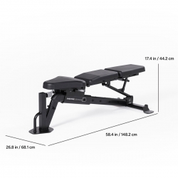 Ławka Treningowa Regulowana FID7.1 Inspire Fitness by Centr